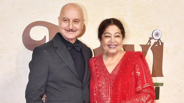 Kirron Kher makes rare public appearance with Anupam Kher at Tanvi the Great premiere