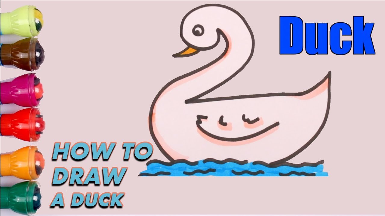 Learn How to Draw a Duck for Kids | USP Crafts Studio