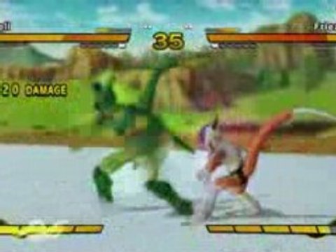 DBZ BURST LIMIT, Cell vs Freezer (gameplay).