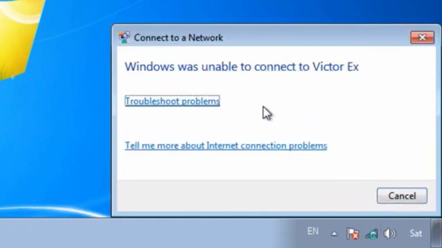 Fix Windows was unable to connect to a Network (WiFi) Error in Windows 7 – Easy Solution ✅