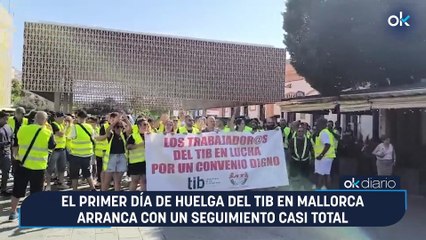 El primer día de huelga del TIB en Mallorca arranca con un seguimiento casi total