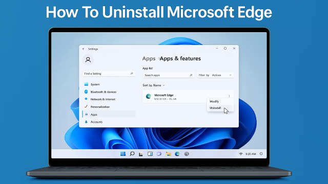 How To Remove and Uninstall Microsoft Edge Browser in Windows 11 – Simple Trick (2025 Guide) ✔️