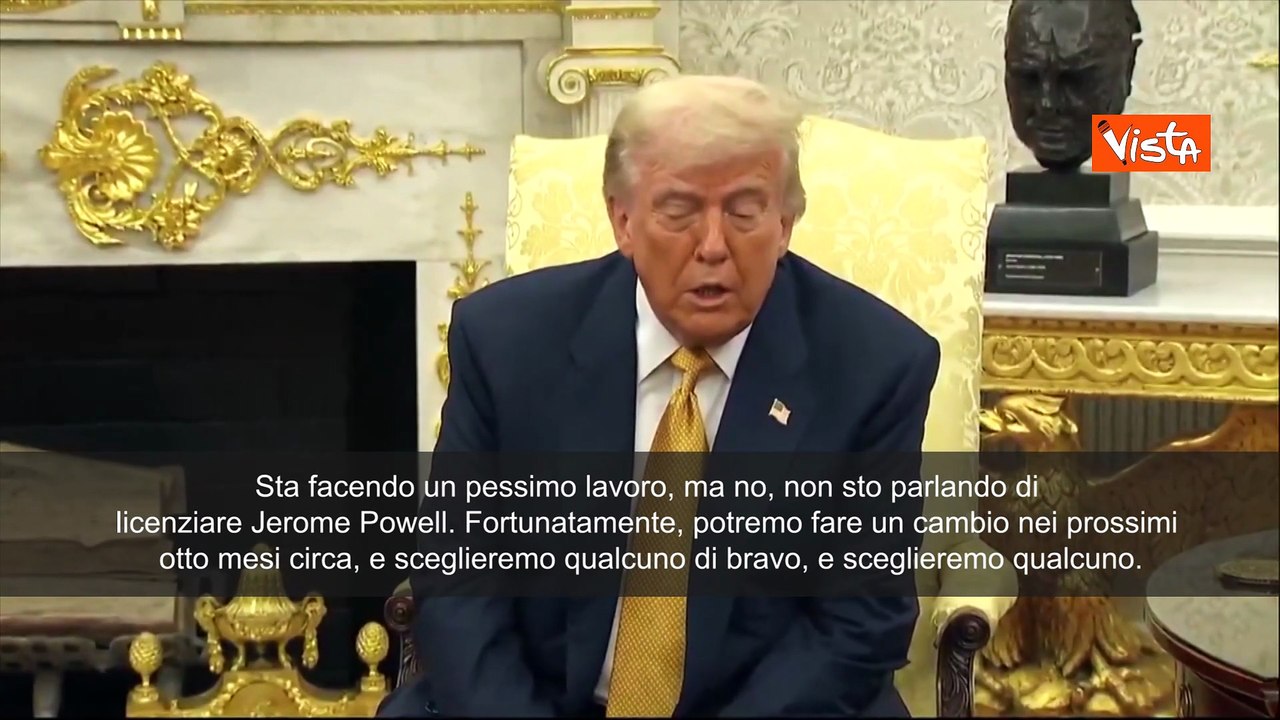 Trump: "Licenziare Jerome Powell (Fed)? Altamente improbabile"