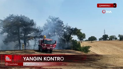 Çanakkale'deki orman yangını kontrol altına alındı