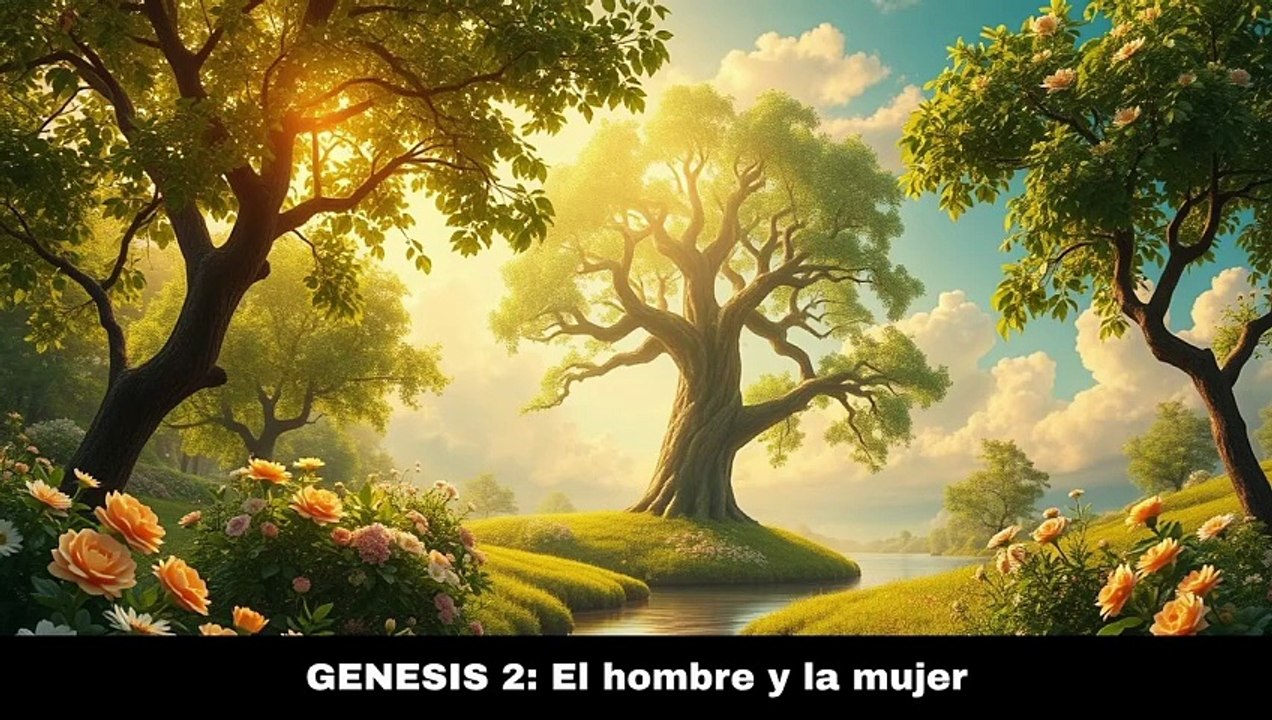 Génesis 2: El hombre y la mujer - la sagrada biblia audiolibro en lenguaje actual