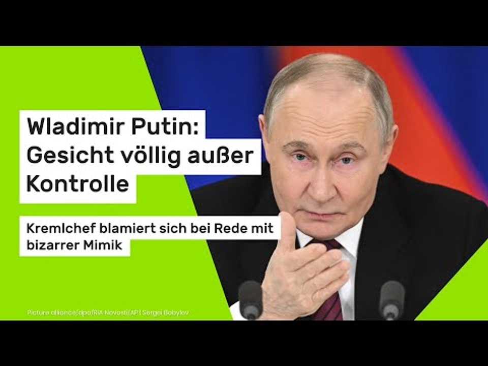 Wladimir Putin: Gesicht völlig außer Kontrolle