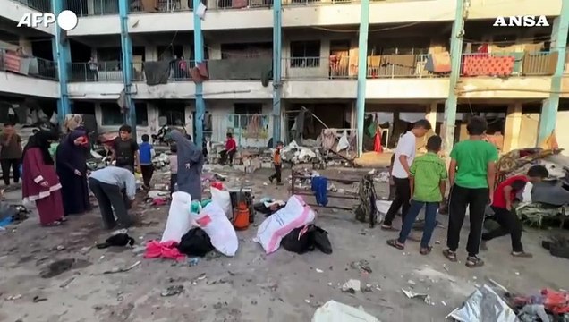 Gaza, raid israeliano nella scuola di Al-Bureij: almeno 4 morti