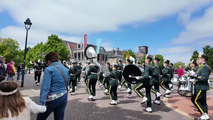 Showband Urk Hey Baby Tijdens Streetparade Harlingen