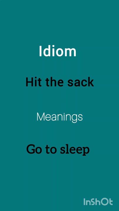 idioms/general knowledge