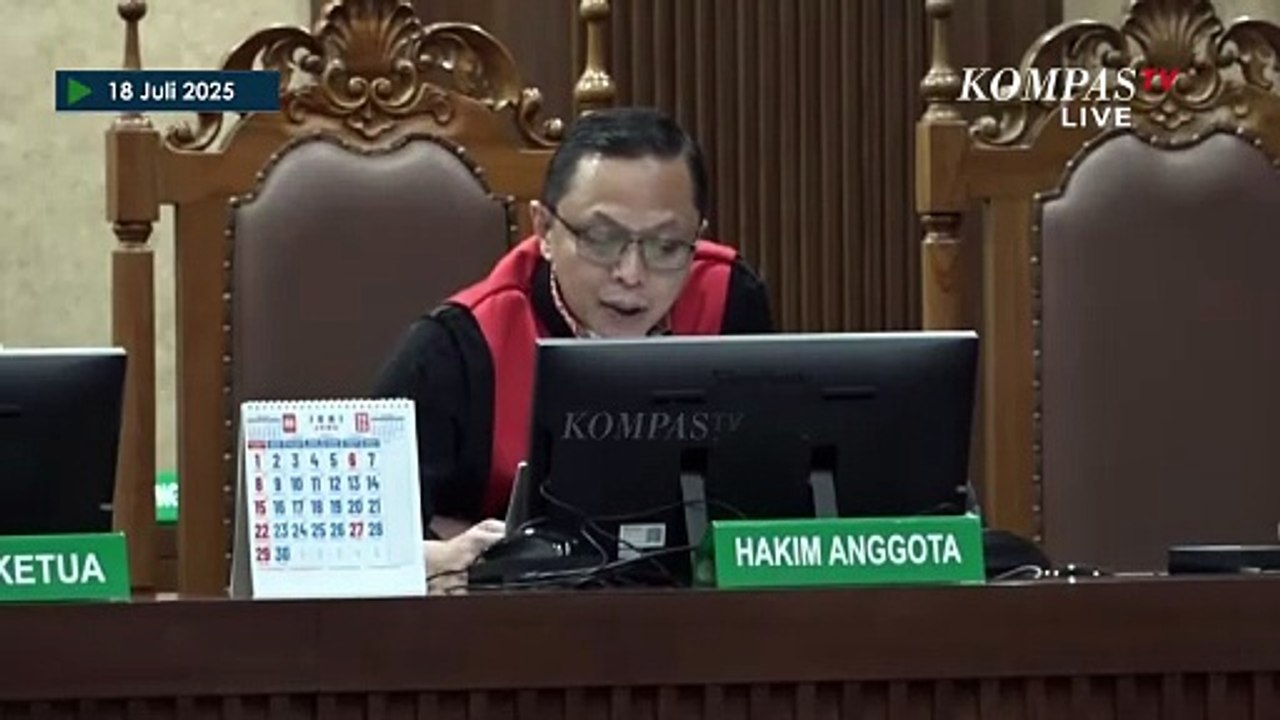 BREAKING NEWS - Tok! Tom Lembong Divonis 4,5 Tahun Penjara di Kasus Korupsi Impor Gula