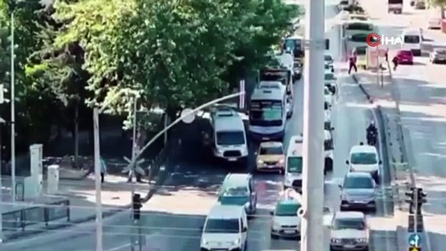 Trafikte Kaynak Yapan Sürücüler Yandı