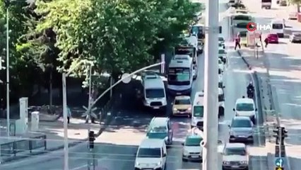 Trafikte Kaynak Yapan Sürücüler Yandı