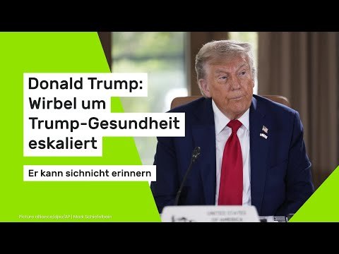 Donald Trump: Wirbel um Trump-Gesundheit eskaliert: Er kann sich nicht erinnern