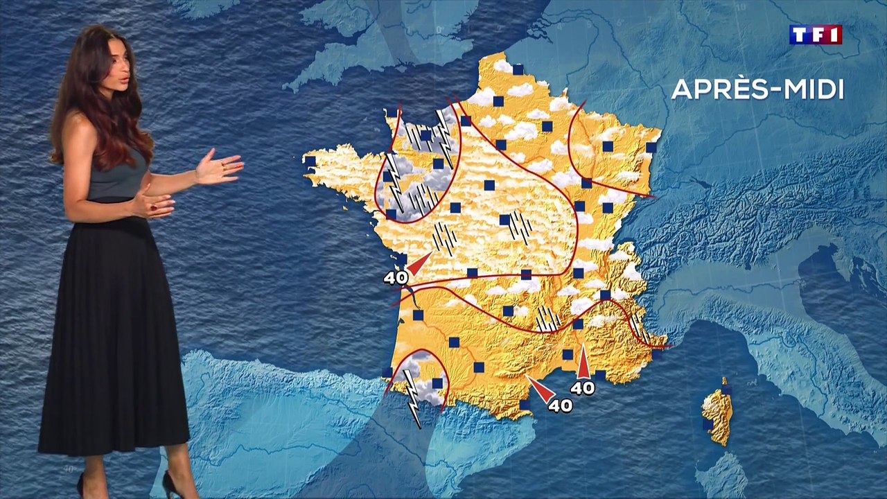 Tatiana Silva – 18 juillet 2025 : Orages au nord-ouest, canicule au sud et baisse des températures à venir