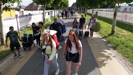 Belgio, il palco del festival di Tomorrowland all'indomani dell'incendio