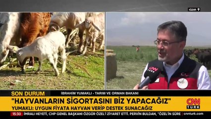 Bakan Yumaklı o projeyi CNN TÜRK'e anlattı: Kırsalda bereket, hayvancılığa destek!