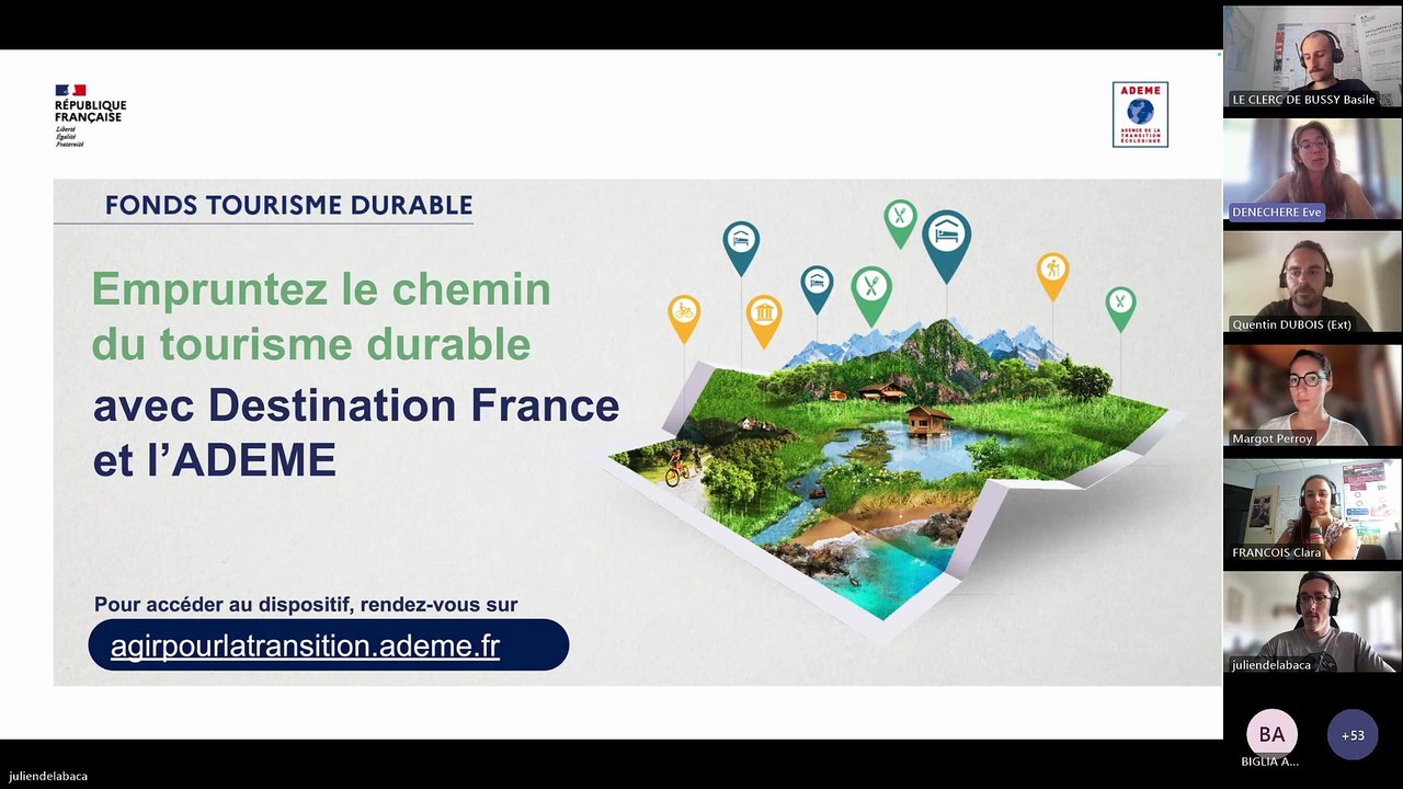 Fonds Tourisme Durable – AAP FET – Webinaire AMO Mobilité Touristique