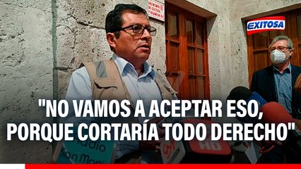 Presidente de la Confemin: "Nosotros no vamos a aceptarlo, porque cortaría todo derecho"