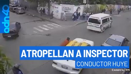 Taxista sin papeles atropella a inspector de movilidad en Tulancingo y lo arrastra varios metros