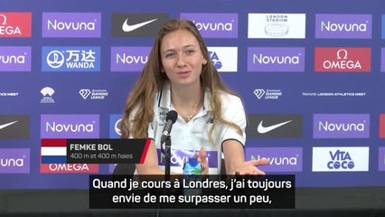 Londres - Femke Bol vise un nouveau chrono de référence