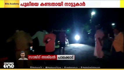 പാലക്കാട് തത്തേങ്ങലത്ത് പുലിയെ കണ്ടതായി നാട്ടുകാരൻ