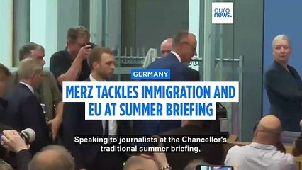 German chancellor slams EU, says pulling Germany out of recession a top priority