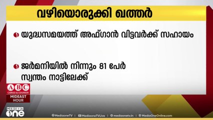 യുദ്ധകാലത്ത് അഫ്ഗാനില്‍ നിന്നും രാജ്യം വിട്ടവര്‍ക്ക് തിരിച്ചെത്താന്‍ വഴിയൊരുക്കി ഖത്തര്‍
