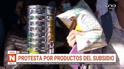 PROTESTA POR PRODUCTOS DEL SUBSIDIO