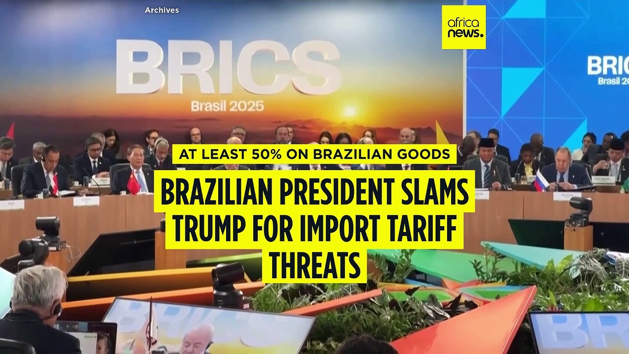 Brazilian president slams Trump for threatening 50% tariffs