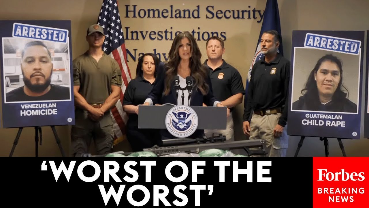 Secretary Kristi Noem Holds Briefing To Highlight Crackdown On Illegal Immigration