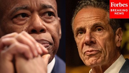 Mayor Eric Adams Asked If Andrew Cuomo Is Behind Ex-NYPD Commissioner's Lawsuit Against Him