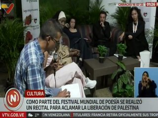 Caracas | Festival Mundial de Poesía fue escenario para alzar la voz por la liberación de Palestina