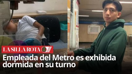 Captan a empleada del Metro CDMX dormida en horario laboral