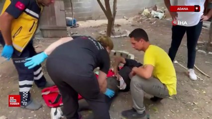 Adana'da polisi gören torbacı damdan atlayıp ayağını kırdı