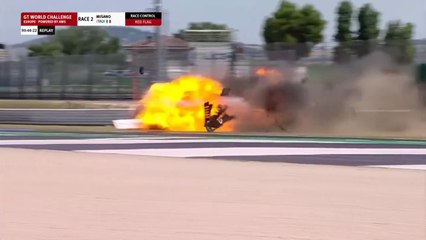 GT World Challenge 2025 Misano Race 2 Donchev Massive Crash