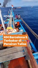 Kondisi Mencekam di atas kapal Karena Ada Asap Tebal