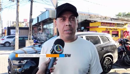 Assalto a luz do dia em Recife: suspeito cruza avenida Afonso Olindense em fuga