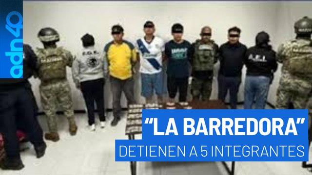 Detuvieron a 5 presuntos integrantes del crimen organizado La barredora