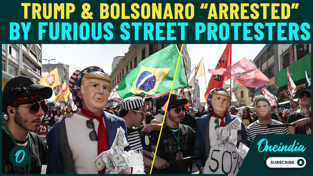 Trump Publicly SHAMED in Brazil: Protesters Stage ‘Arrest’ Amid Explosive U.S. Tariff Threats