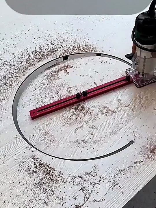 MM/Inch Multifunctional Cabinet Hardware Jig and Router Guide 4 in 1 Router Milling Groove Bracket, Router Circle Cutting Jig