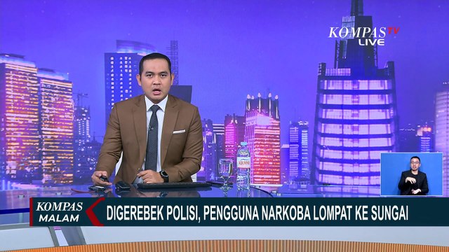 Digerebek Polisi, Pengguna Narkoba Nekat Lompat ke Sungai di Kawasan Medan Sunggal | KOMPAS MALAM