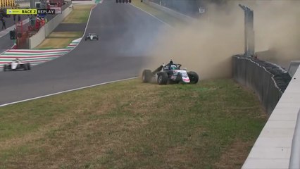 Italian F4 Championship 2025 Mugello Race 2 Cotty Big Crash