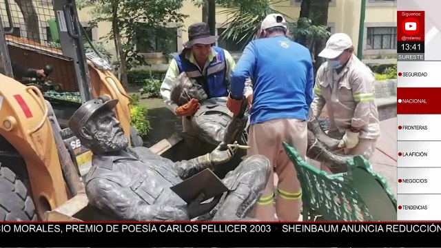 Rojo de la Vega desata polémica al retirar estatuas de Fidel Castro y el 'Che' Guevara