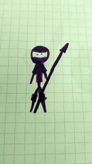 Ninja viola disegno
