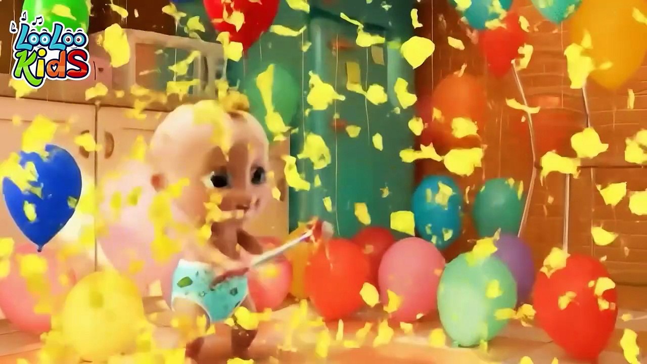 Johny Johny Yes Papa - Learn Colors with Balloons - Nursery Rhymes & Kids Songs - LooLoo Kids