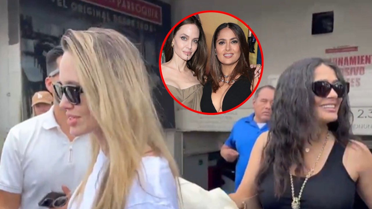 Salma Hayek revela por qué Angelina Jolie está en Veracruz con ella: "La traje a pasear"