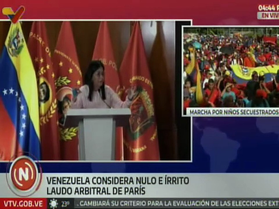 Vpdta. Rodríguez impartió clase magistral sobre derechos históricos de Venezuela sobre el Esequibo