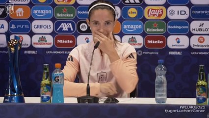 Rueda de prensa de Aitana Bonmatí tras España vs Suiza