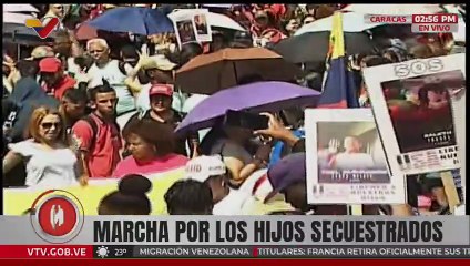 Pueblo venezolano se moviliza en gran marcha por la libertad de los niños secuestrados en EE. UU.