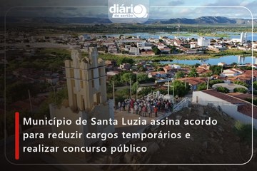 Município de Santa Luzia assina acordo para reduzir cargos temporários e realizar concurso público